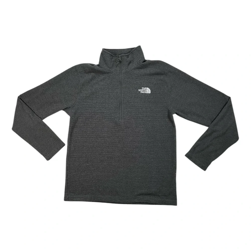 The North Face Textured Cap Rock‎ 1/4 Zip Fleece Men's Medium Asphalt Gray